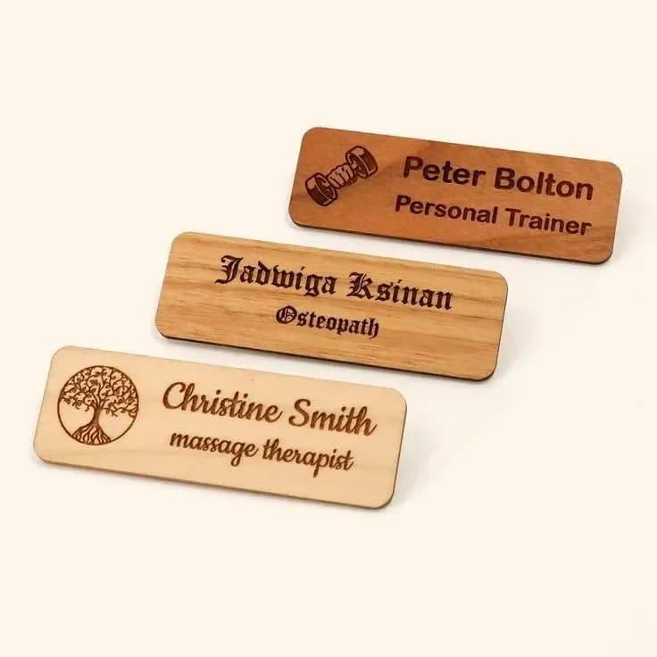 Bar & Staff Badges by BeamCraft, example 2